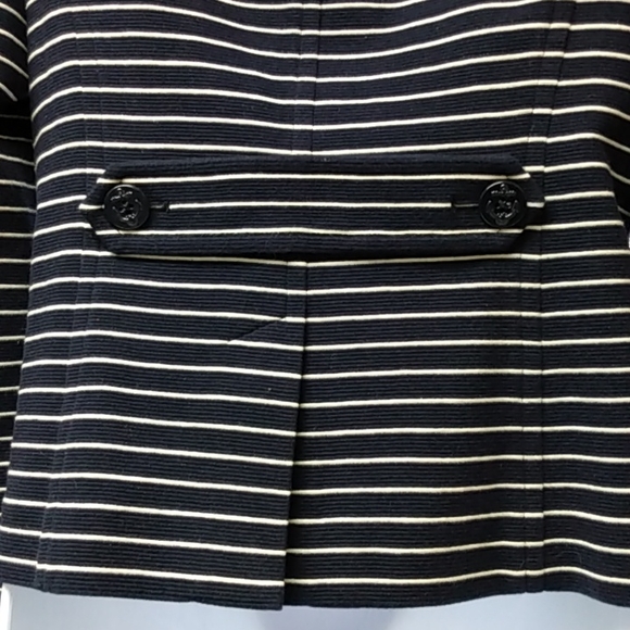 Talbots blue and white striped jacket, SP - Picture 4 of 9